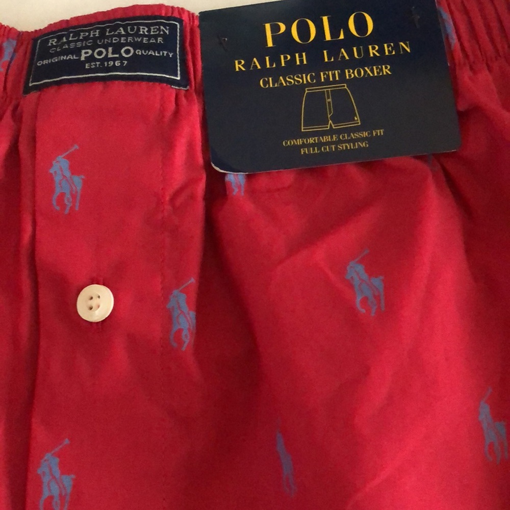 Boxer shorts mens new size L Polo Ralph Lauren cotton classic fit - Picture 2 of 2